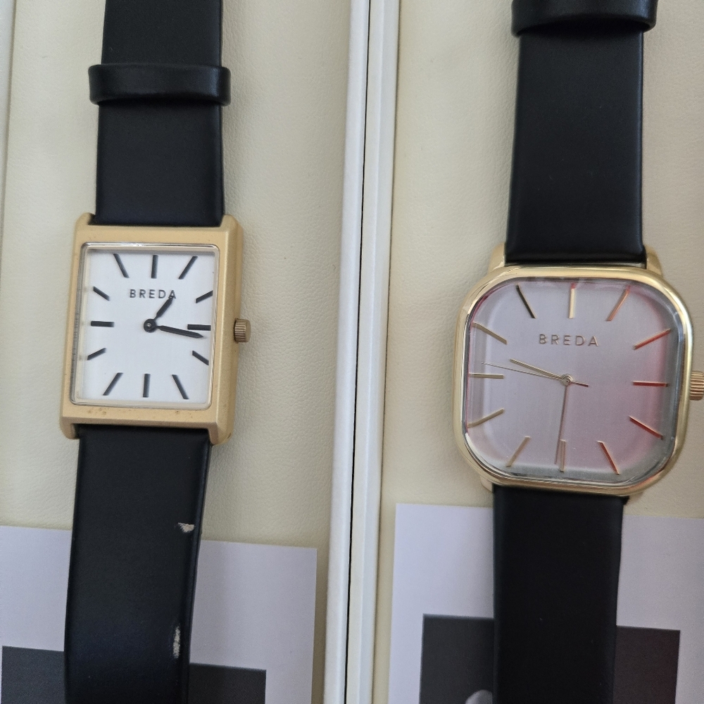 2 NWOT BREDA UNI-SEX WATCHES